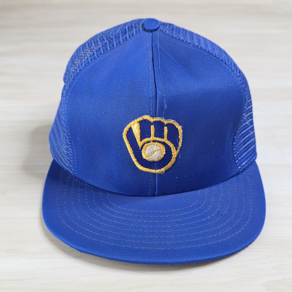 Active Generation Brewers Snapback Hat Mesh Trucker Deadstock